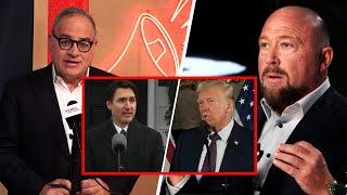 Ezra Levant urges caution to Alex Jones after Trudeau's 'resignation'