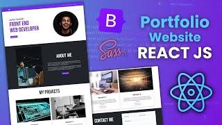 React Portfolio Website Tutorial Using ReactJS, Bootstrap 5 & Sass 