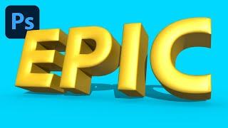 How To Create 3D Text in Photoshop Tutorial (Built-in 3D Editor)