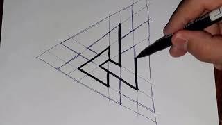 The Valknut as Borromean rings How to draw