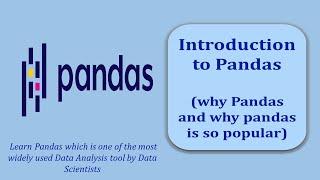 Introduction to Pandas | What is Pandas | Why Pandas | Why Pandas Is so Popular