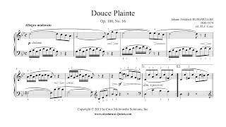 Burgmüller : Douce Plainte - Sweet Sorrow, Op. 100, No. 16