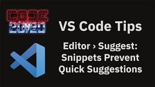 VS Code tips — Enabling quick suggestions inside snippets