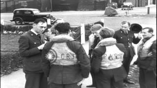 Royal Air Force pilots at an RAF base in England during Battle of Britain in Worl...HD Stock Footage