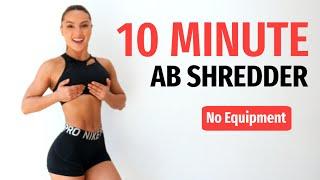 10 MINUTE AB WORKOUT // NO EQUIPMENT | KRISSY CELA