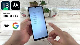 Eliminar Cuenta de Google Motorola Moto E13 | Android 13 | Actualizado 2024