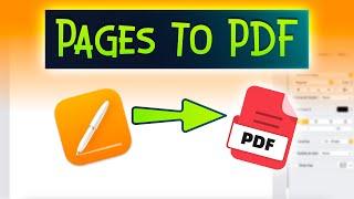 How to Convert Apple Pages File to PDF on Mac