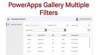 Filter PowerApps Gallery on multiple Conditions | PowerApps Gallery multiple filters