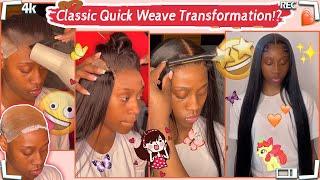 Tutorial How To Quick Weave Straight Bundles With HD Lace Closure #ULAHAIR Review