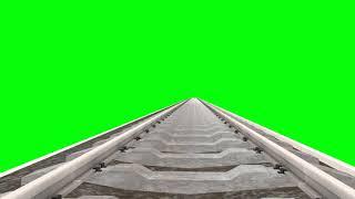 Green Screen Railway Track footage