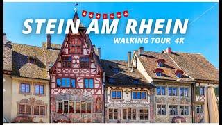 STEIN AM RHEIN / Most beautiful City / Switzerland / Walking Tour 4 K / small historic town