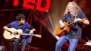 A young guitarist meets his hero | Usman Riaz and Preston Reed