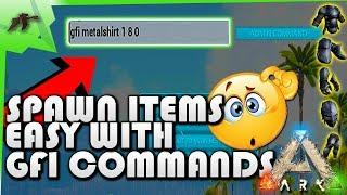 How To Spawn Items EASY! GFI Commands/Codes(New Admin Commands)- Ark Survival Evolved xbox/ps4/pc