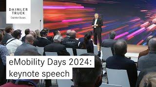 Daimler Buses eMobility Days 2024: keynote speech