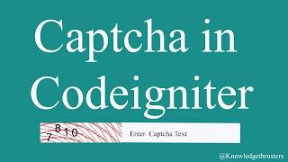 Refresh Captcha in CodeIgniter using Ajax | Part -2