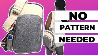 DIY Sling Bag Tutorial Without a Pattern | Step-by-Step Sewing Guide for Beginners! part 1