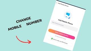 How to Change mobile number in Lazada