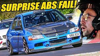 CLOSE CALL! Mitsubishi Lancer Evo 9 // Nürburgring