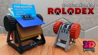 3D Printed Rolodex for Filament Swatches