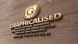 How to do 3d mockup logo design in photoshop (PSD)