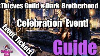 ESO:  Thieves Guild & Dark Brotherhood Celebration Event Guide!