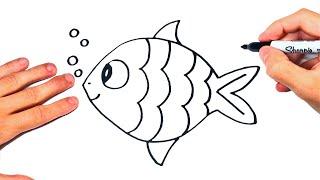 How to draw a Fish | LEARNING how to DRAW a FISH