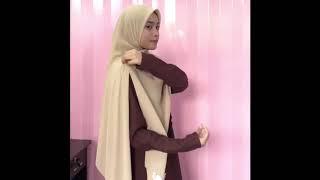 Style 2 | Tutorial Tudung Bawal Chiffon Labuh Bidang 60 Malaysia (Square Hijab Tutorial)