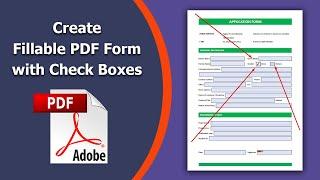 How to create a fillable pdf form with check boxes using Adobe Acrobat Pro DC