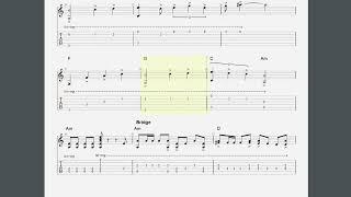 APACHE - EASY Fingerstyle Guitar Tab With PDF Download
