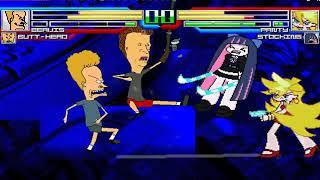 NICK54222 MUGEN: Beavis and Butt-head VS Panty and Stocking (NootNoot 64)