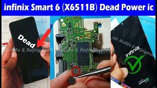 infinix Smart 6 (X6511B) Dead Power ic Solution