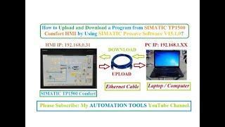 How to Upload and Download a Program from SIMATIC TP1500 Comfort HMI using SIMATIC Prosave Software?
