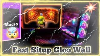 Best Macro For Fast Gloo Wall  || Macro For Fast Sit Up Gloo Wall in Pc  || Bluestacks 4/5 || FF