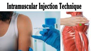 Intramuscular (IM) Injection Technique On Deltoid