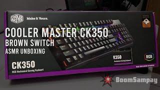 BUDGET BROWN SWITCH MECHANICAL KEYBOARD | Cooler Master CK350 | ASMR Unboxing