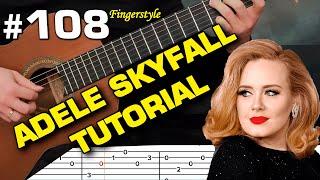 Adele Skyfall agent 007 acoustic guitar tutorial instrumental cover tabs guitarclub4you