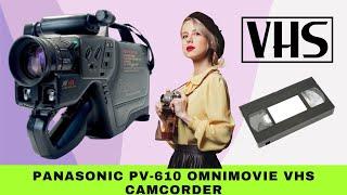 Panasonic PV-610 OmniMovie VHS Camcorder (1989) : Specs and Features