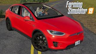 FS19 - Tesla Model X - CAR MOD DOWNLOAD LINK Farming Simulator 2019 #gaming #games #gameplay #tesla