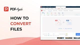 How to convert files in PDF Agile