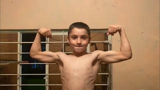 Young bodybuilding star-7 years old awesome muscle kids