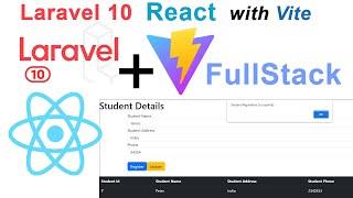 Laravel 10 React with Vite Full Stack