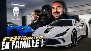 Je teste avec Arthur 11 ans la nouvelle Ferrari F8 novitec de son Papa!!!️