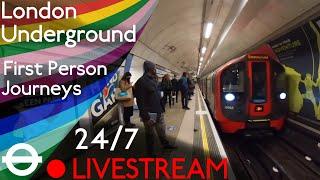  London Underground First Person Journey 24/7 Livestream! 