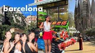 girls trip to barcelona  exploring montserrat, sagrada, partying, shopping & more