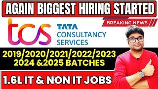 TCS MEGA HIRING 2024 | IT & NON IT JOBS | TCS Recruitment | 2019-2025 batches | @VtheTechee