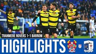 Match Highlights: Tranmere Rovers 1-1 Barrow AFC