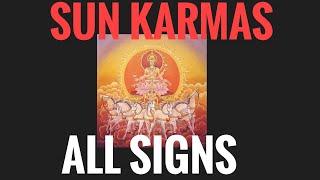 Sun Karmas in all Signs! (Vedic Astrology)