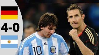 Argentina vs Germany 0-4 | Full Highlights and Goals (World Cup 2010)