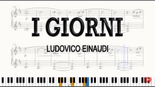 I Giorni piano tutorial - Einaudi - FREE SHEET MUSIC