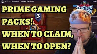 Free Hearthstone Packs from Prime Gaming - When to Claim and Open?